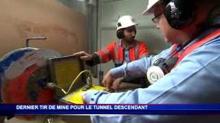 SAS le Prince Albert II lance le dernier tir de mine du tunnel descendant [upl. by Adine]