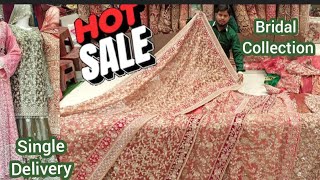 Dhamaka Sale Bridal Khada Dupatta Peplum Fish Cut Banarsi Sarees Gharara Gown hyderabadshopping [upl. by Schoenburg442]