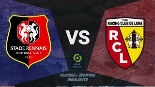 Rennes vs Lens Highlights Goals  Ligue 1 202324 [upl. by Adnana]