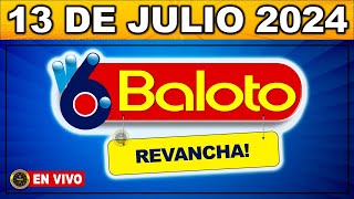 Resultado BALOTO REVANCHA Sábado 13 de JULIO 2024 [upl. by Dixie534]