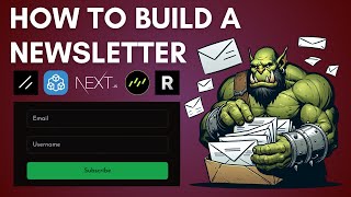 Guide to building a Newsletter in Nextjs Drizzle tRPC Resend [upl. by Lissi440]