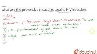 what are the preventive measures agains HIV infection  12  HEALTH AND DISEASE  BIOLOGY  SA [upl. by Ahsam]