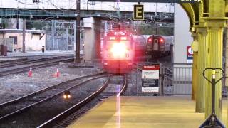 Amtrak Regional Trains 180 and 67 Meet at Baltimore Penn Station [upl. by Elwood]