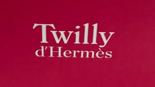 UNBOXING Twilly dHERMES [upl. by Aratnahs504]