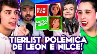 A TIERLIST MAIS POLÊMICA DA DISNEY  React Leon e Nilce [upl. by Grange183]