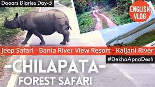 Chilapata Forest Safari  Bania River View Resort  Open Jeep Safari in Dooars Jungle  Dooars Tour [upl. by Shiekh866]