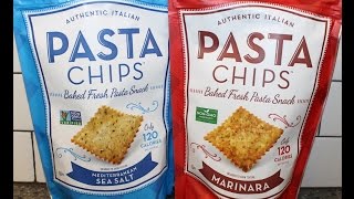 Authentic Italian Pasta Chips Mediterranean Sea Salt amp Marinara Review [upl. by Cornwall]