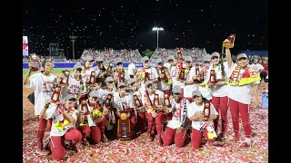 June 2023 OU softball wins programs seventh national title defeats Florida State in WCWS [upl. by Ellezaj]