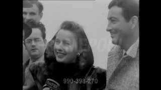 Barbara Stanwyck and Robert Taylor interview in England 1947 [upl. by Amik]