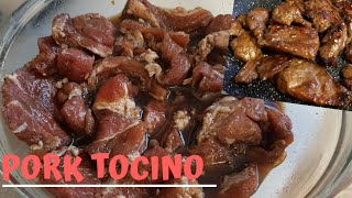 Homemade Pork Tocino Recipe  Filipino Bacon [upl. by Ayikal]