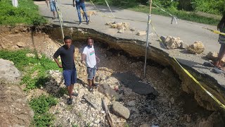 residents of Cheswick in Eastern stthomas are calling for help road way cutting of also mosquitoes [upl. by Debi]