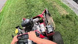 Pov very overgrown car wash mowing a steep hill 2024 youtube lawncare [upl. by Araek]