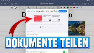 Goodnotes DOKUMENTE TEILEN  Goodnotes Datei exportieren amp in PDF umwandeln [upl. by Irmina]