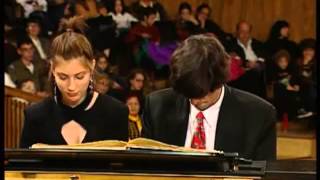 Schubert Marche Militaire piano duet Salim amp Sivan [upl. by Dorey]