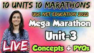 Marathon3 Unit3  Learner and Learning Process UGC NET EducationSET  UGC NET 2022  By Ravina [upl. by Hasila]