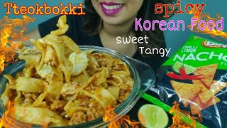 EATING SWEET  TANGY  SPICY ЁЯФе TTEOKBOKKI MUKBANGред BIG BITEред EATING KOREAN FOOD ред [upl. by Schreibman]