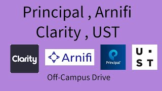 Principal  Arnifi  Clarity  UST 2021 2022  2023  2024 job [upl. by Yerfoeg]