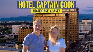 Hotel Captain Cook Anchorage Alaska  Silversea silver muse Alaska Cruise Tour [upl. by Oemor]