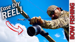 DIY BOWFISHING Setup for Recurve  Easy Step by Step Bow Fishing Reel [upl. by Nataniel217]