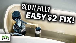 Easy DIY Fix For A Slow Filling Toilet [upl. by Ahsenat]