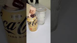 Vanilla Diet Coke break ⚪️ dietcoke vanillacoke asmr asmrsounds [upl. by Enyledam]