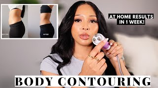 HONEST REVIEW AT HOME BODY CONTOURING MACHINE  BEFORE AND AFTER [upl. by Caressa287]