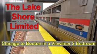 The Lake Shore Limited  Chicago to Boston by Train in a Bedroom on Amtraks Viewliner 2 Sleeper [upl. by Clerissa]