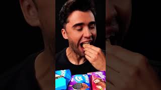 mukbang milkies satisfying oreosandwich chocolate food icecream McBangASMR [upl. by Seiuqram]