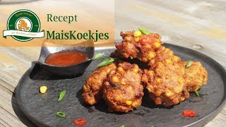 Maiskoekjes Indonesisch recept Frikadel jagung djagoeng [upl. by Summers]