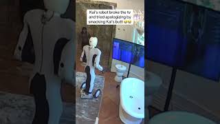 Kais robot broke the tv and tried apologizing by smacking Kais butt rickhunter kaicenatstream [upl. by Noemad704]