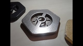 3D Printed Beyblade Metal Fusion Wheel quotMF4DMW Wide 6quot Test Spin 28032019 [upl. by Magnuson]