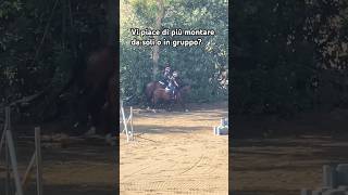 🐎 Allenamento in Coppia Lavoro al Galoppo Equitazione [upl. by Boccaj]