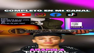 Amapola🔥Natanael Cano Nueva H  Tutorial Guitarra  Acordes🎸 [upl. by Nadine]