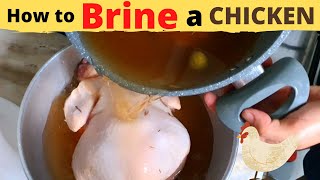 How to BRINE a CHICKEN  BASIC Brine  How to Make Chicken MOIST And JUICY [upl. by Robet]