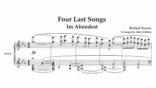 R Strauss  Im Abendrot from quotFour Last Songsquot Score [upl. by Paxton349]