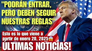 ULTIMA HORA Estos son los planes de Trump en materia de Inmigracion Grandes Cambios para 2025 [upl. by Liza]