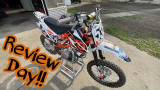 2022 Kayo TT140cc Pit Bike Review [upl. by Ycul]