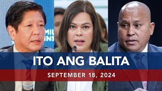 UNTV Ito Ang Balita  September 18 2024 [upl. by Angelia322]