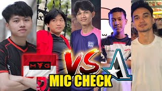 GAME 3 MIC CHECK ASTER vs MAG INDONESIA [upl. by Crabb]