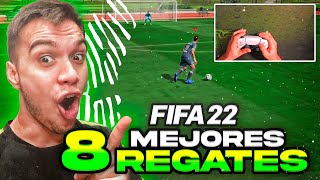 LOS 8 MEJORES REGATES EFECTIVOS DE FIFA 22 TUTORIAL [upl. by Aicillyhp]