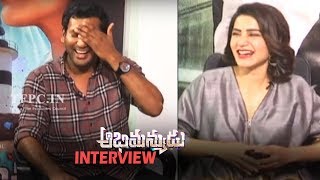 Abhimanyudu Movie Team Funny Interview  Samantha  Vishal  TFPC [upl. by Tahmosh439]