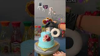 2 tier cake decoration 💖✨ cakedecoration cakedesign shortvideo [upl. by Eikcin]