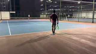 Manila Philippines playing tennis on the roof of ShangriLa Hotel [upl. by Isdnil589]