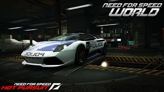 Need For Speed World Lamborghini Murciélago LP640 Hot Pursuit SCPD [upl. by Enohpets]