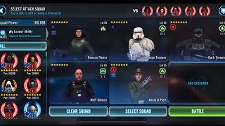 Imperial Troopers vs Darth Revan and Malak Counter 5v5 GAC or Territory Wars SWGOH [upl. by Ecirtemed]