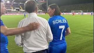 Schlein Lupi e Mister La Russa a bordo campo alla partita del cuore di politici e cantanti [upl. by Mariko796]