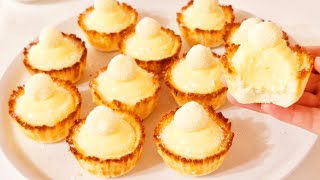 Coconut tartlets  No flour Dessert  Tart recipe [upl. by Racklin540]