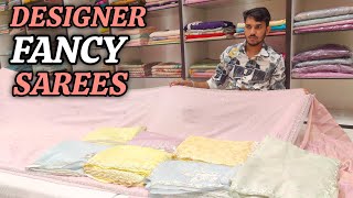 Designer fancy Sarees  Ep205  uniquefancysareesindia fancysarees [upl. by Casilda]