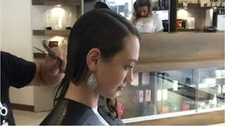 going from long to short haircut girl barbershop  womens short haircuts tutorial Coiffeur [upl. by Ibba652]