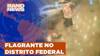 Agente da polícia agride mulher e atira em delegada no DF [upl. by Heather599]